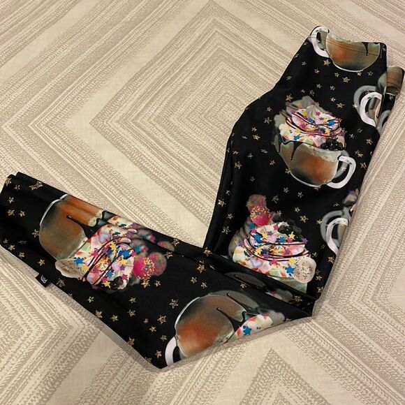 Terez Girls Hot Chocolate Printed Full Length Leggings - Picture 1 of 6